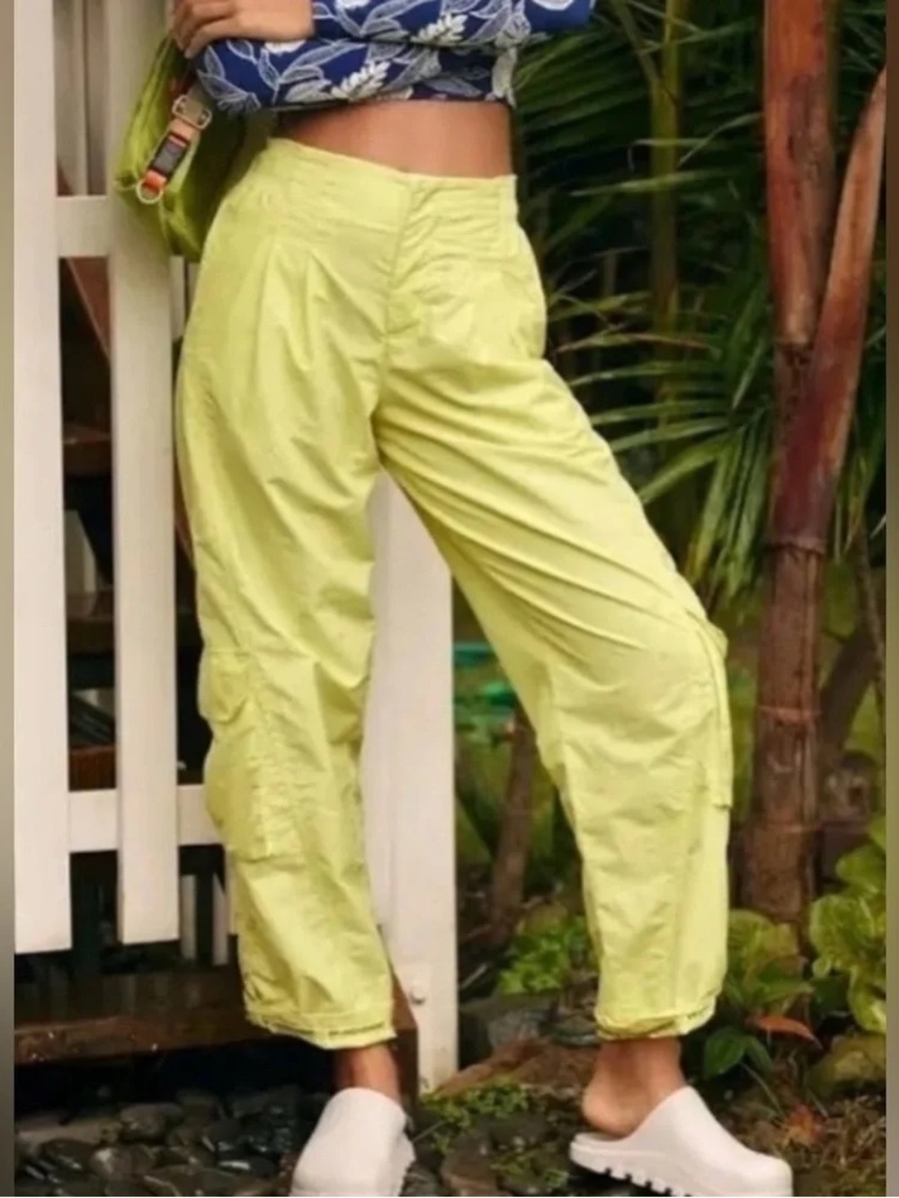 Free People FP Movement by Free People Mesmerize Me Cargo Pants, Yellow medium